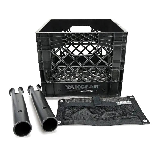 YAKGEAR Anglers Crate Kit - Starter for Kayak Storage and Organization