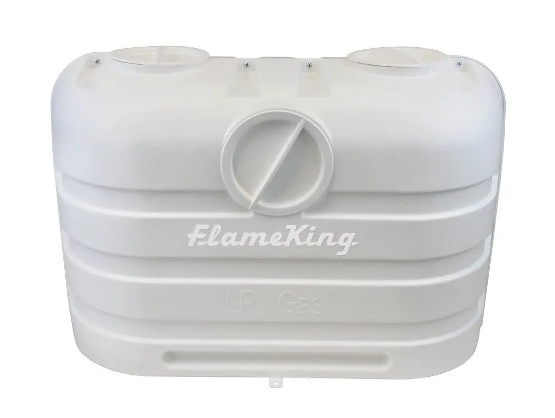 Flame King PCCRV20WHT Dual 20 lb LP Propane Tank Cover - White