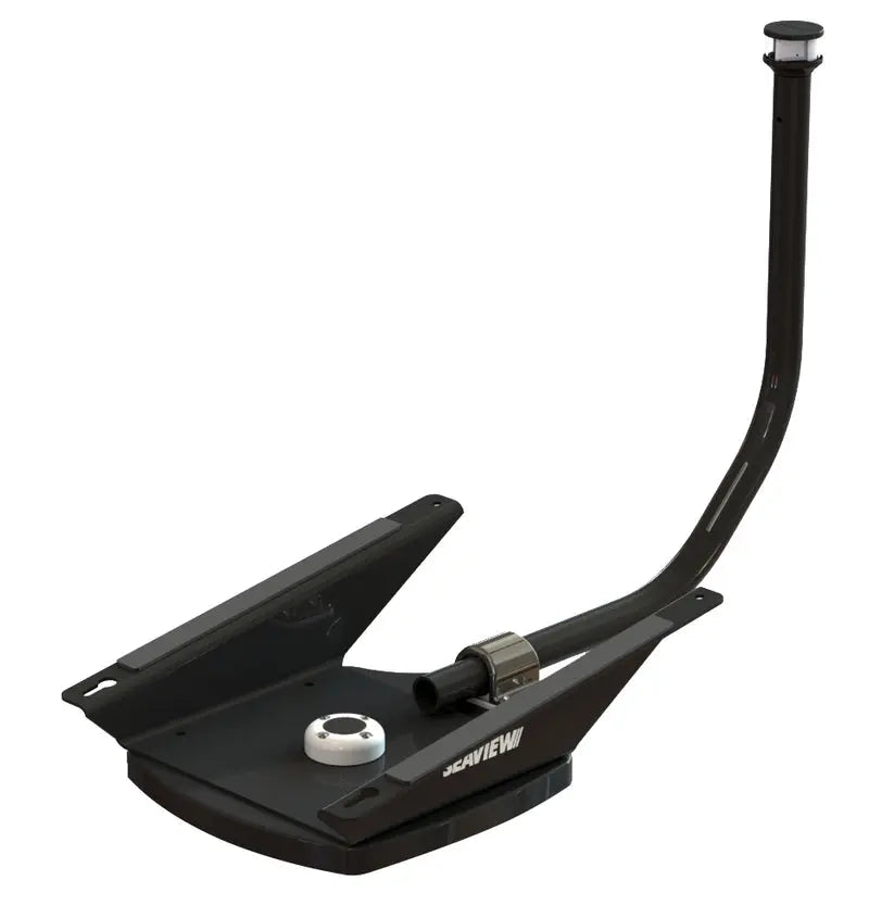 Seaview Starlink FHP+LED Black 8 Degree Wedge Base Antenna (Part Number: SVSLWBBLKL)