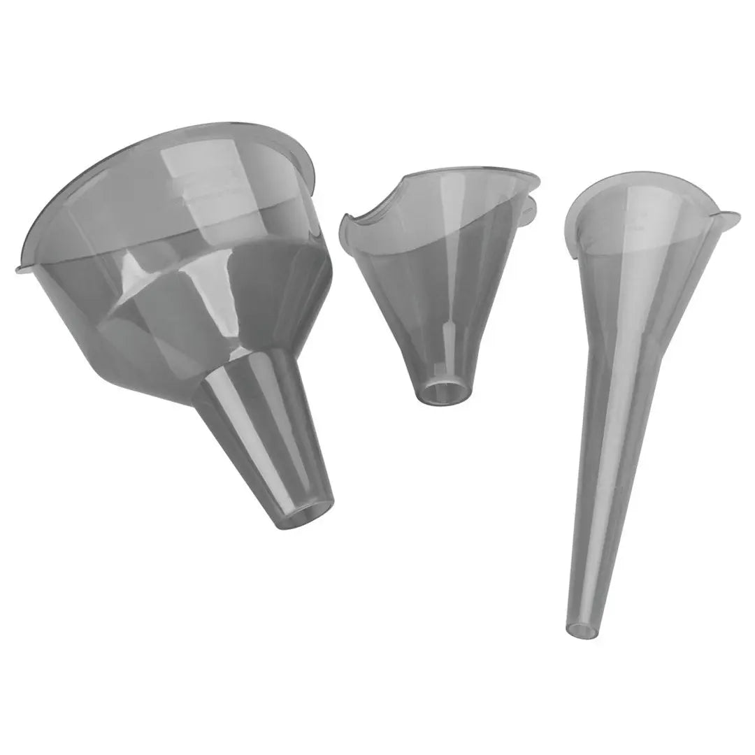 Perform Tool W4053 3-Piece Clear View Easy-Fill Funnel Set