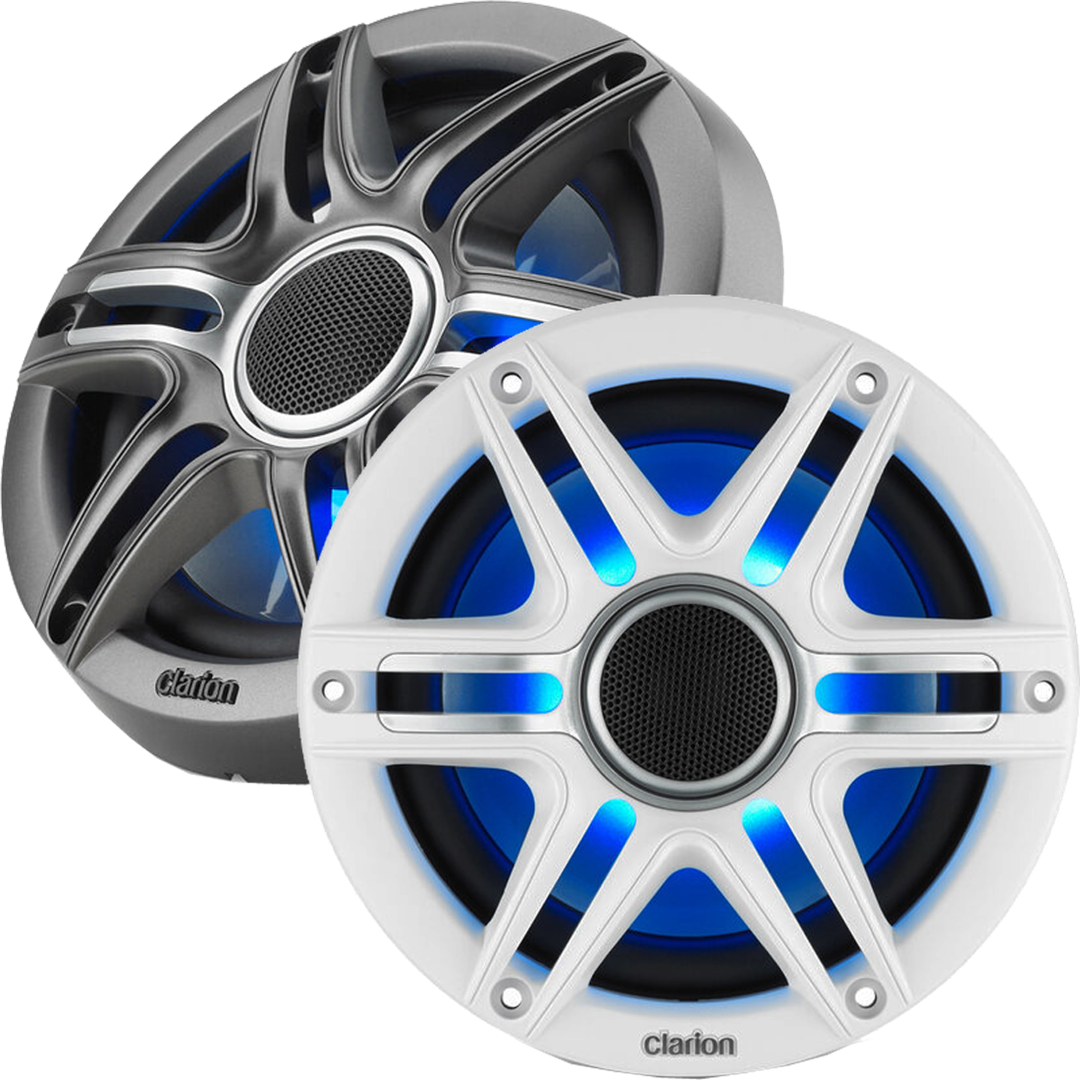 CLARION 6.5-Inch Coaxial Marine Speakers – Model 0100304800 for Durable Marine Audio