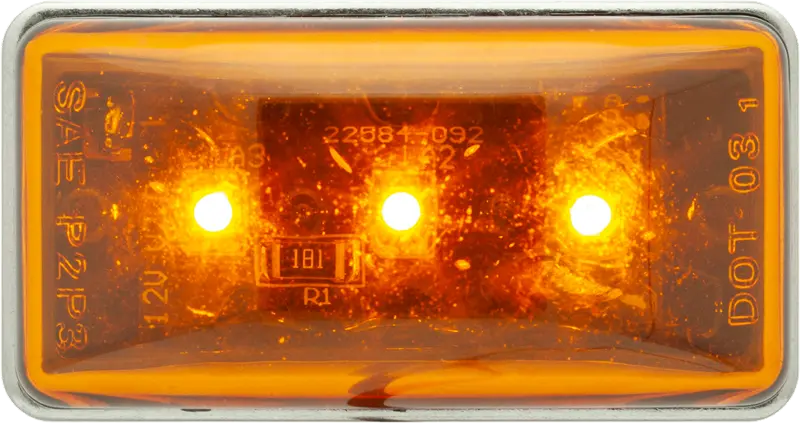 OPTRONICS MCL95ABP Amber LED Mark Light Stud Mount