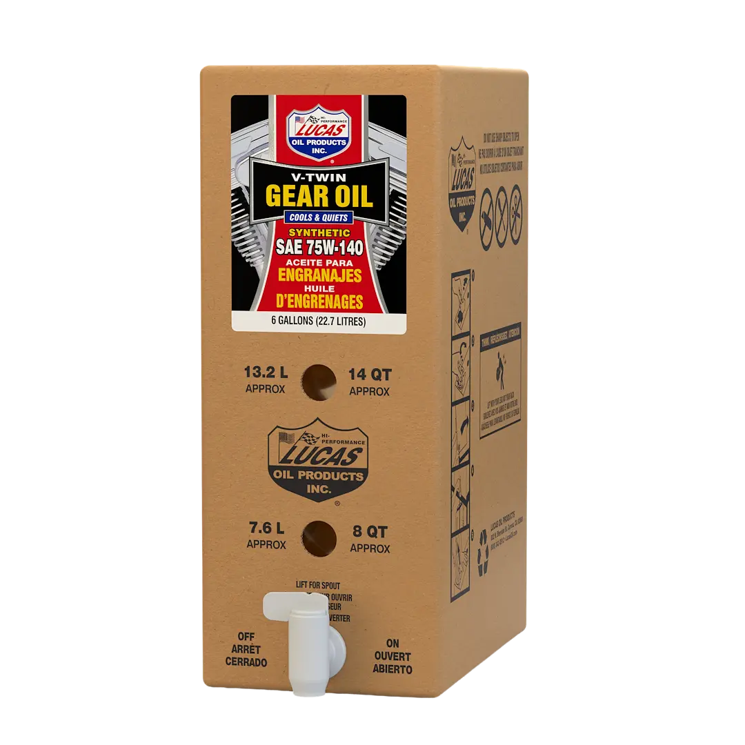 Lucas Oil Synthetic SAE 75W-140 V-Twin Gear Oil - High-Performance Gear Lubricant