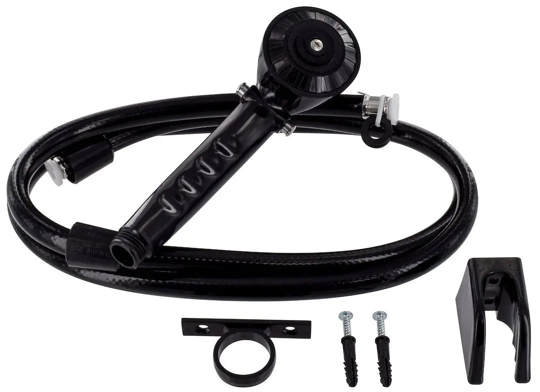Valterra LLC 60' Vinyl Shower Kit, Black - Part Number PF276026