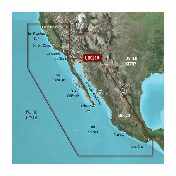 Garmin Carto G3 HXUS021R California-Mexico Navigation Map Card