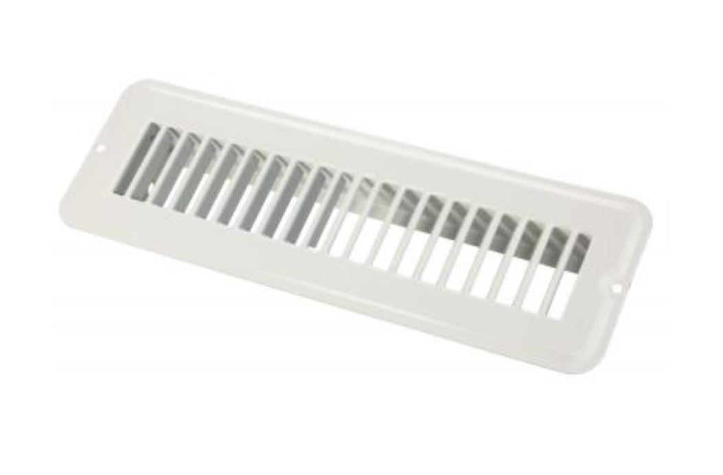 JR Products 0228925 2 x 10 Floor Register with Metal White Finish