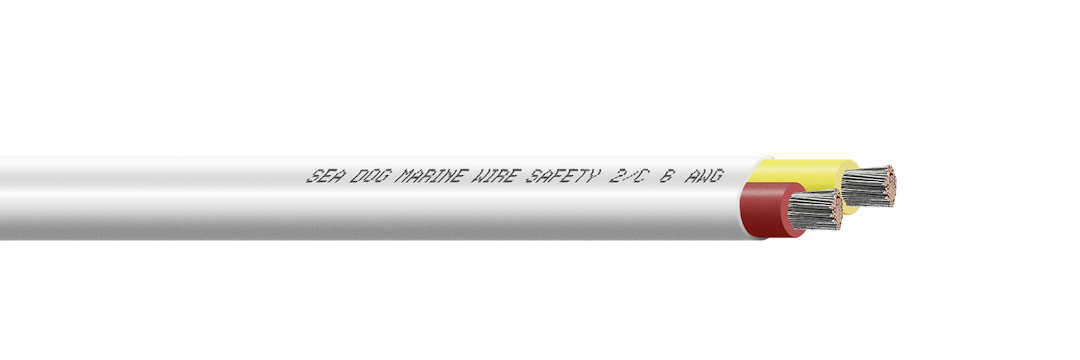 Sea Dog 8006222 6-2 AWG Duplex Safety Cable, 100 Feet