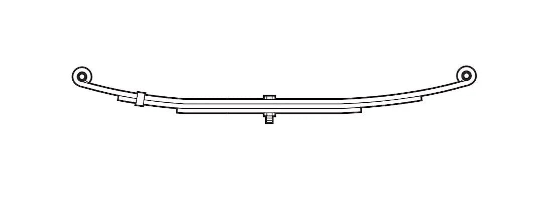 Dexter Axle Double Eye Spring 26E-4000 Bronze - Heavy Duty Trailer Suspension Part