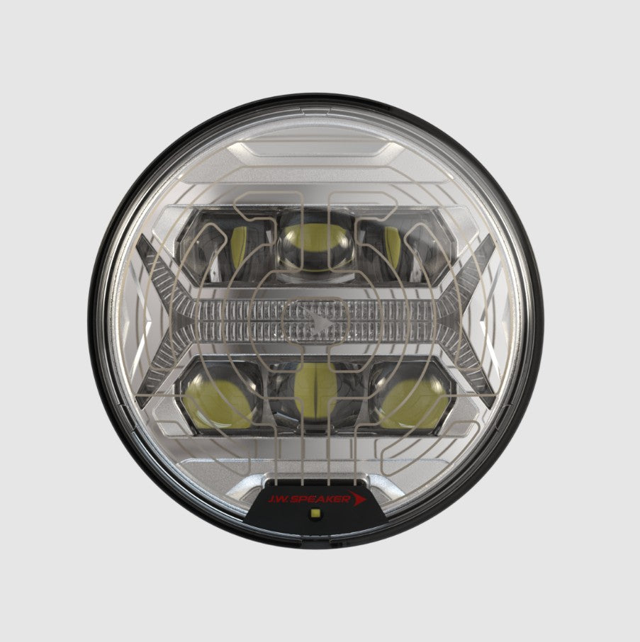JW Speaker 0562441 12-24V ECE LED RHT 5-in-1 Heated Headlight