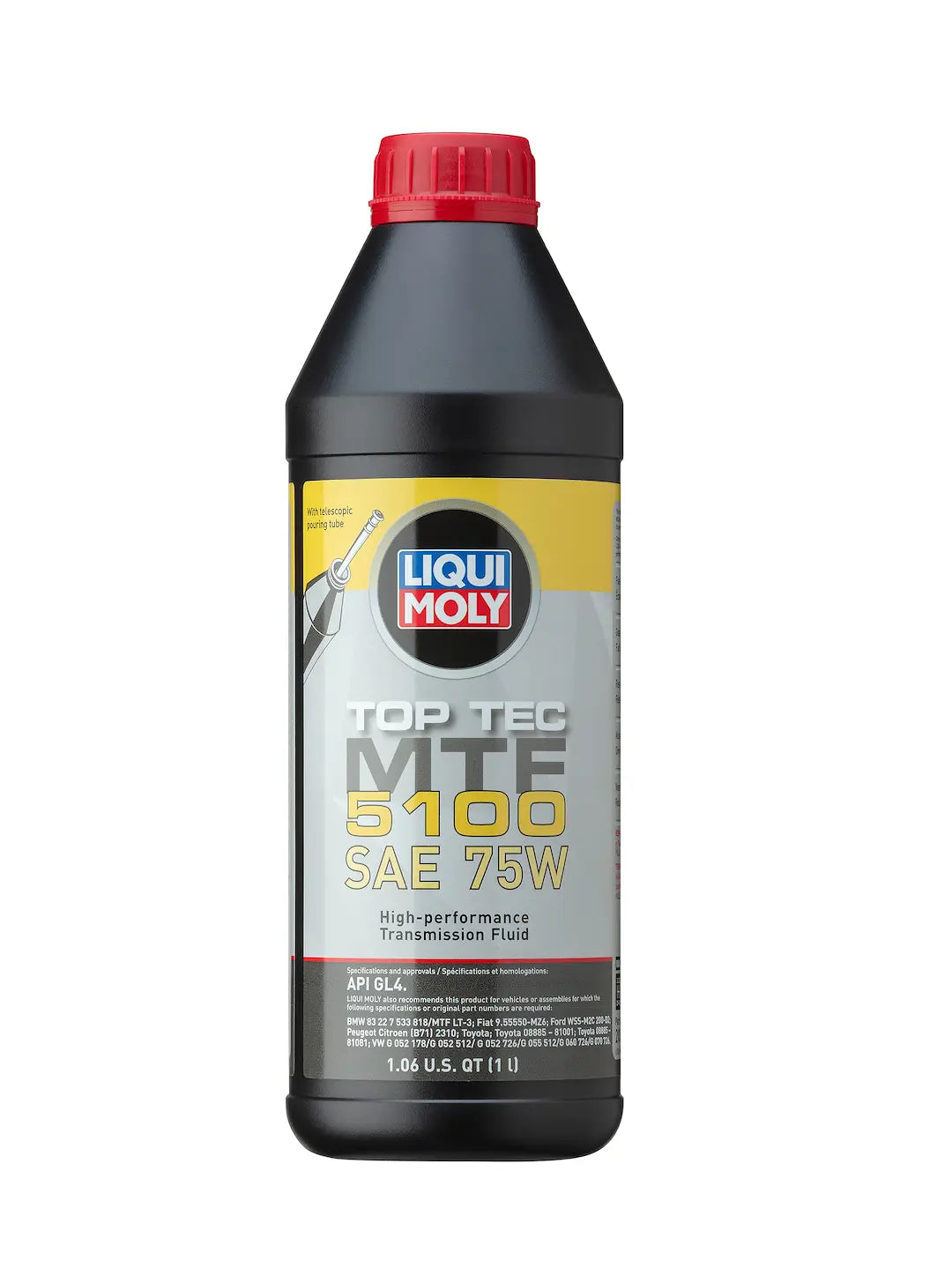 LIQUI MOLY Top Tec MTF 5100 75W Transmission Fluid for Smooth Gear Shifting