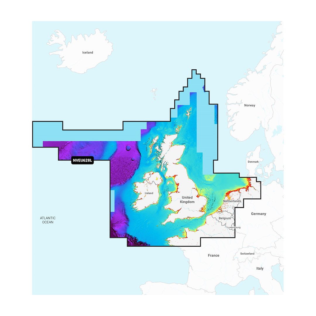 Garmin Carto 010C127100 U.K., Ireland & Holland Navigation Map