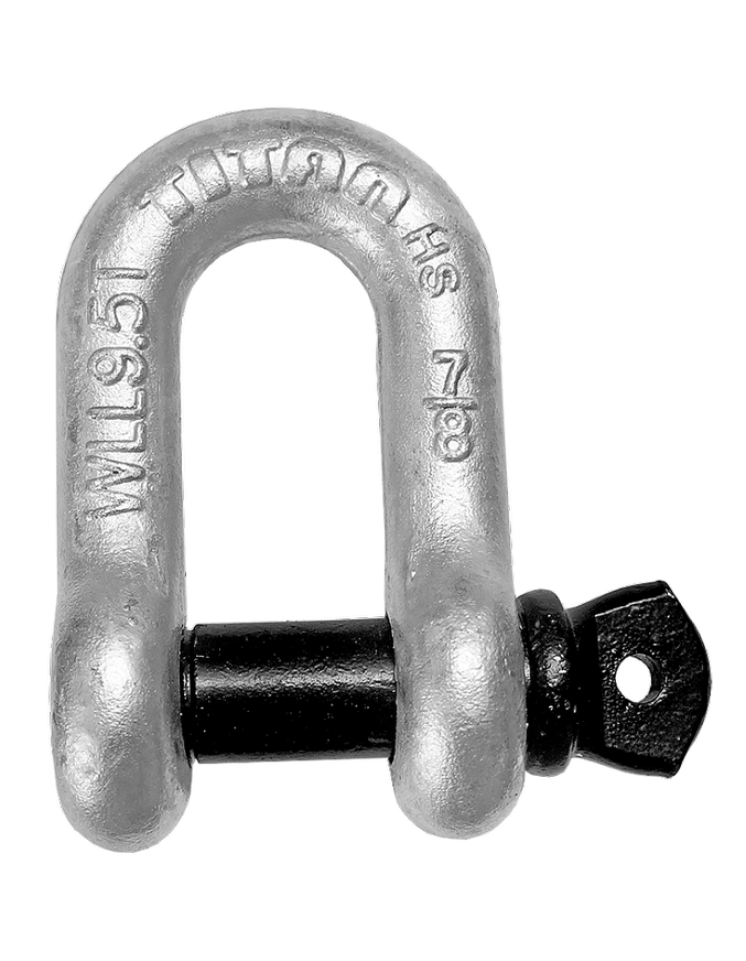 CMP Group 3/8 Inch Alloy Screw Pin Chain Shackle, Hot Galvanized