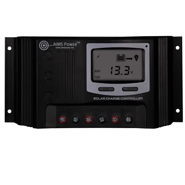 AIMS POWER 30A PWM Solar Charge Controller - Reliable Battery Management for Off-Grid Solar Systems