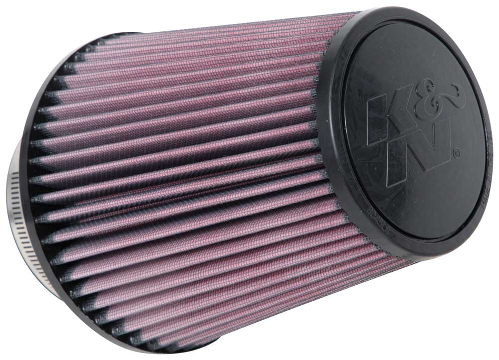 K&N FILTER Universal Clamp-On Air Filter RU1032 for Enhanced Engine Performance