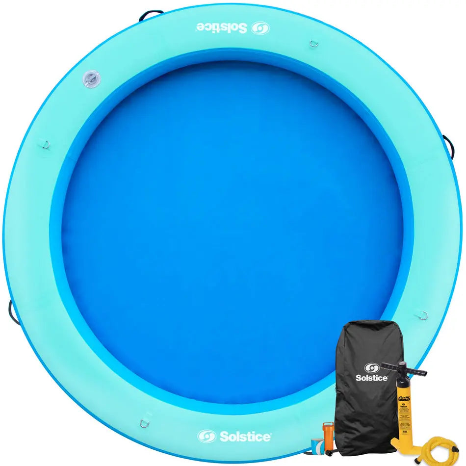 Solstice Water Circular Mesh Dock Hangout – Durable Outdoor Pool Accessory