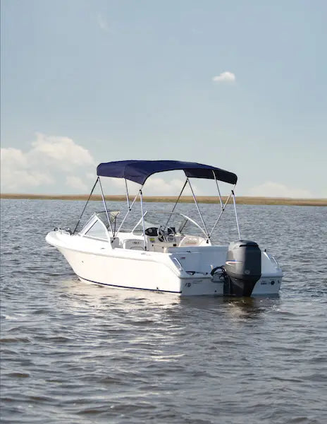 Carver 3 Bow 5475 with Boot Sun-Dura with Stainless Steel Black - Model S5475TBSS2