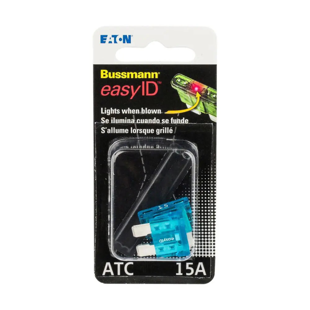 BUSSMANN BPATC15ID 2-Pack Easy ID Fuses for Reliable Circuit Protection