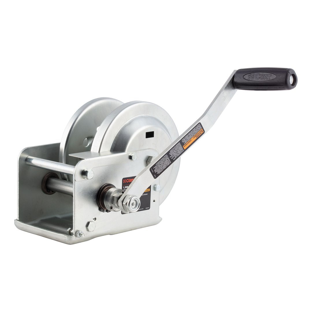 CURT MFG Brake Winch Part Number 29615 – Heavy Duty Towing and Recovery Winch