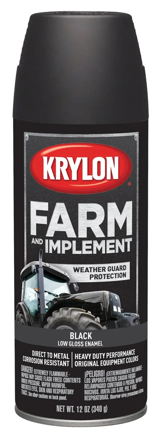 VHT Farm Low Gloss Black Spray Paint 12 oz - Part #1935