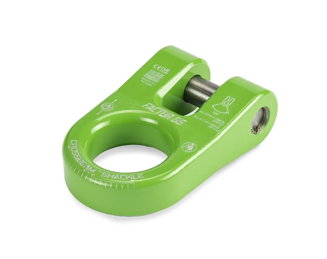 Factor 55 Crossbeam Shackle Green - Heavy-Duty Recovery Gear