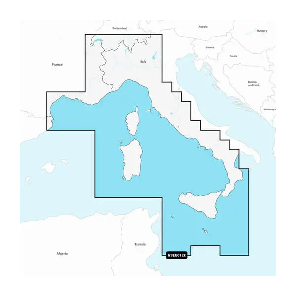 Garmin Carto Mediterranean Sea Central & West Map - Part Number 010C123820