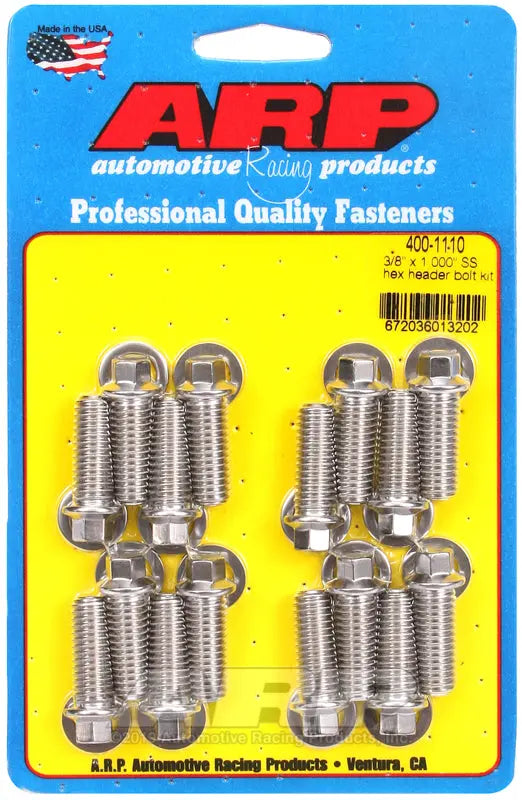 ARP HDR Bolt Kit 3/8 x 1.00 Part Number 4001110 for Automotive Applications