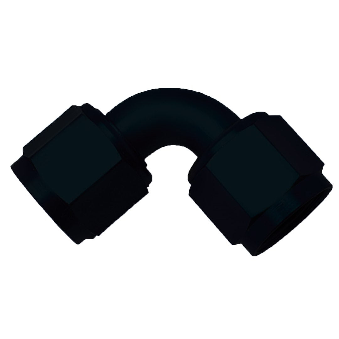 SPEEDFX -8AN 90 Degree Black Swivel Coupler (Part #560890BK)