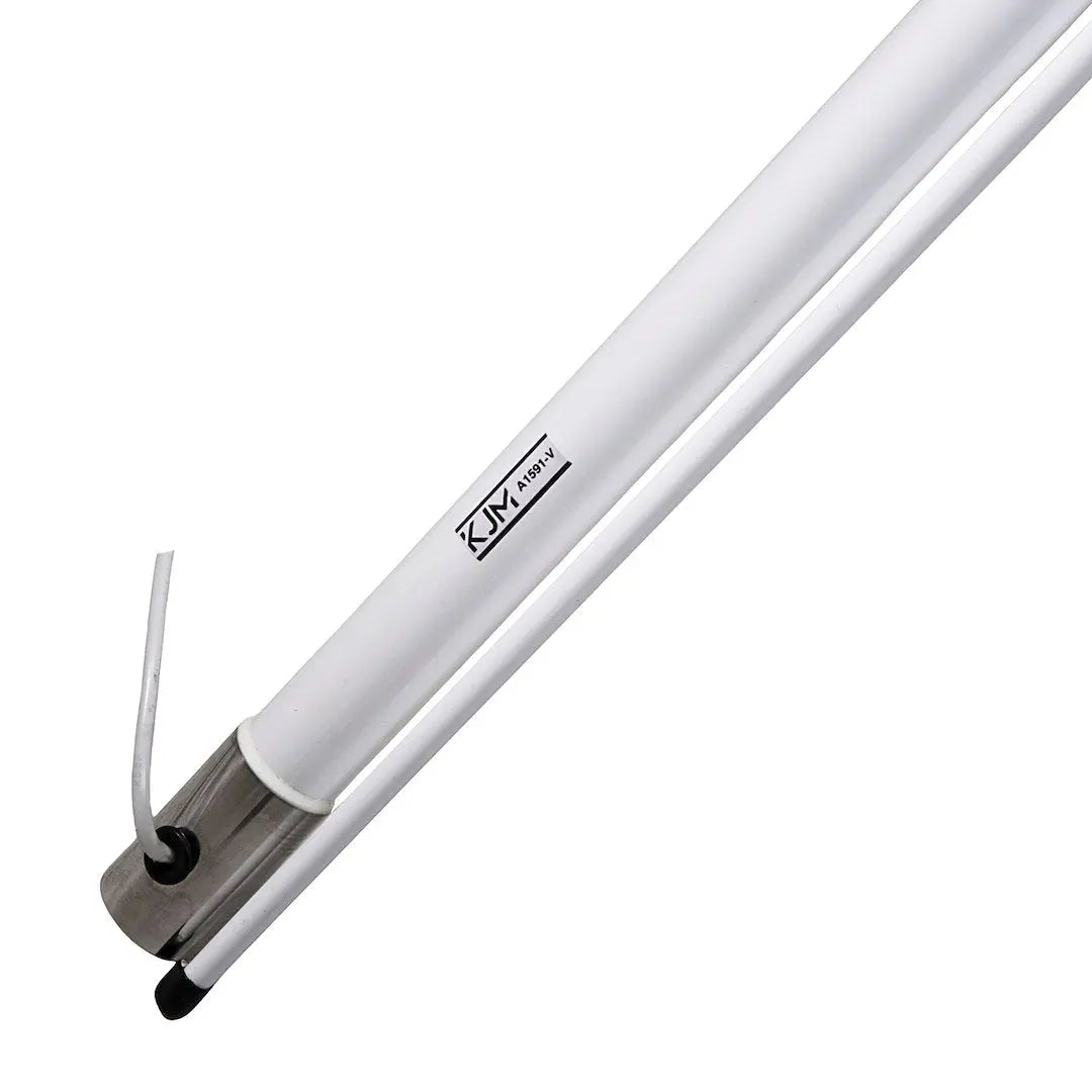 KJM A1591V Marine VHF Antenna – 15.2 Feet White Marine Antenna