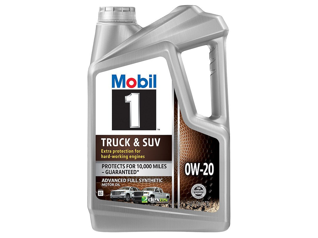 Mobil 1 Truck & SUV 0W-20 Synthetic Motor Oil, 3 Quarts (Part Number 124593)
