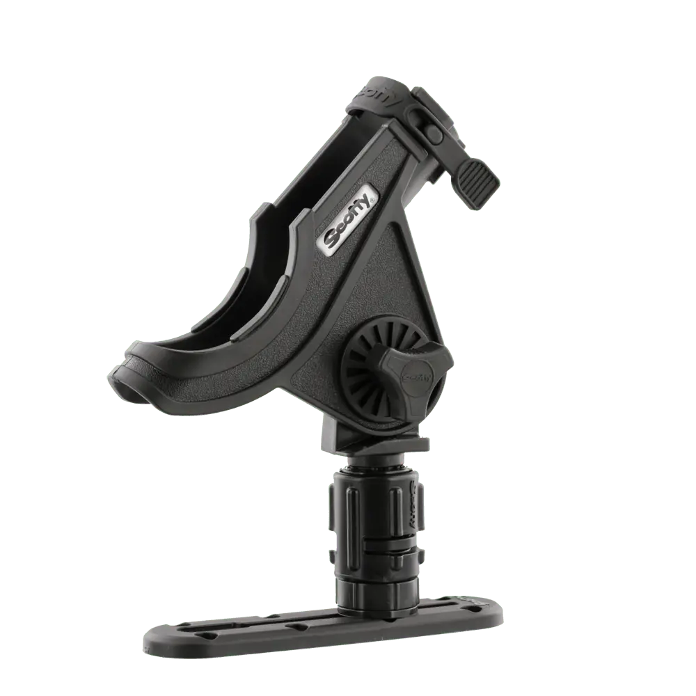 SCOTTY Inc. Baitcaster/Spin Rod Holder with Black Truck Mount (Part #0282BK) by SCOTTY INC.