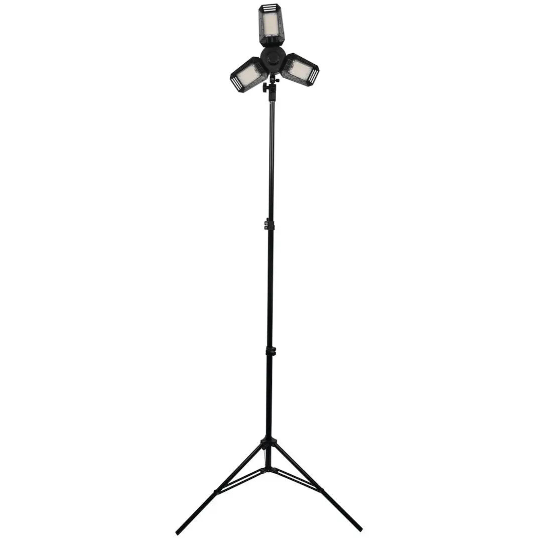 Perform Tool W2286 120V 6500Lumen Tripod Work Light for Bright Illumination