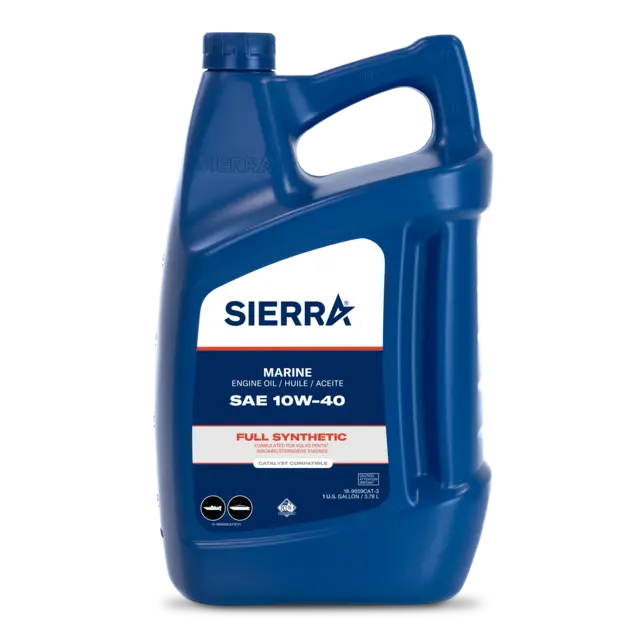 SIERRAMARINE 10W-40 Full Synthetic Motor Oil Gallon - High-Performance Engine Lubricant