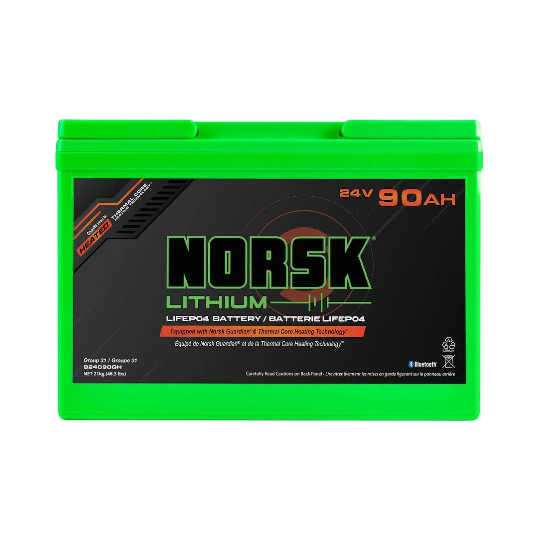 NORSK INC B24090GH 24V 90Ah Lithium Iron Phosphate Trolling Battery