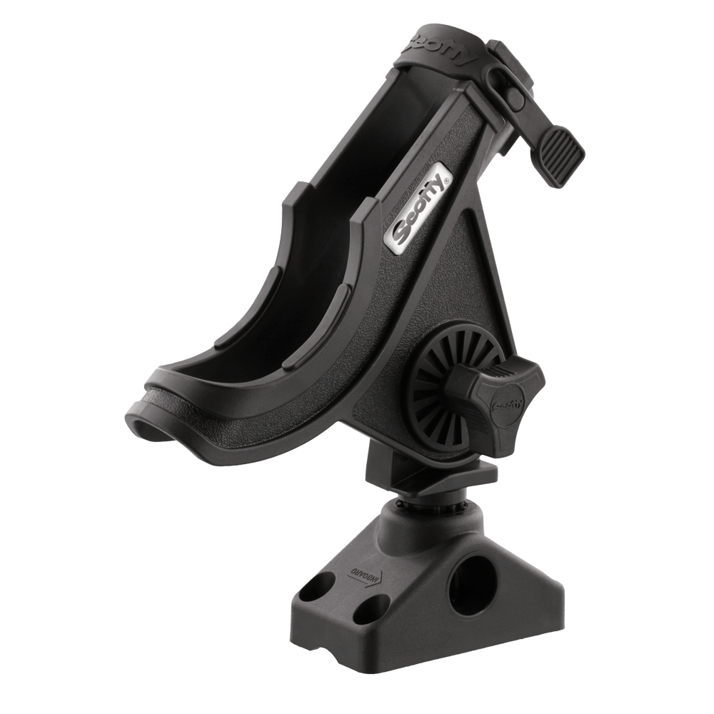 Scotty Inc. Baitcast/Spin Rod Holder with Black Post Mount - Model 0280BK