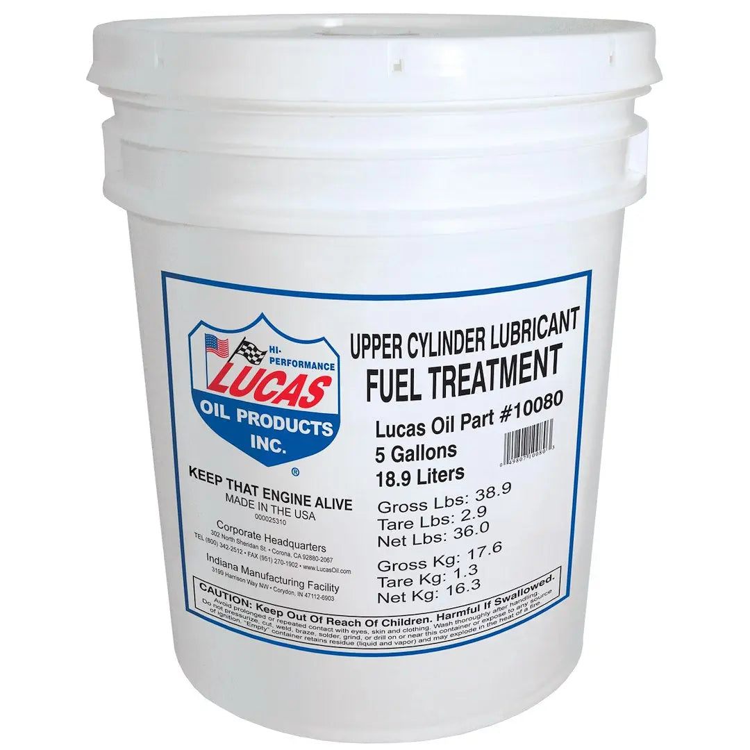 Lucas Oil 10080 5-Gallon Fuel Treatment for Enhanced Engine Performance