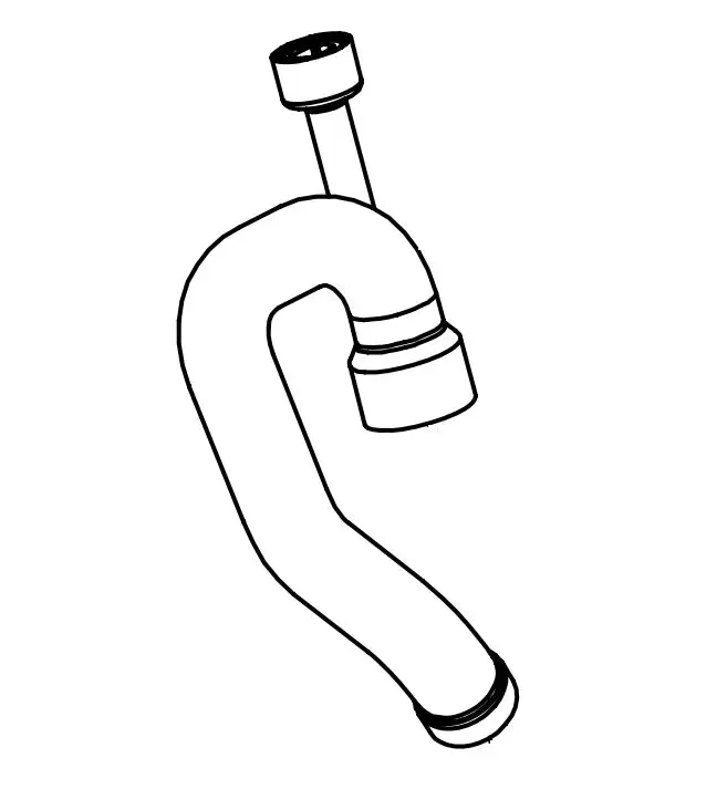Dometic Kit Tube Outlet Short-M Flush - Part 385880065 by DOMETIC