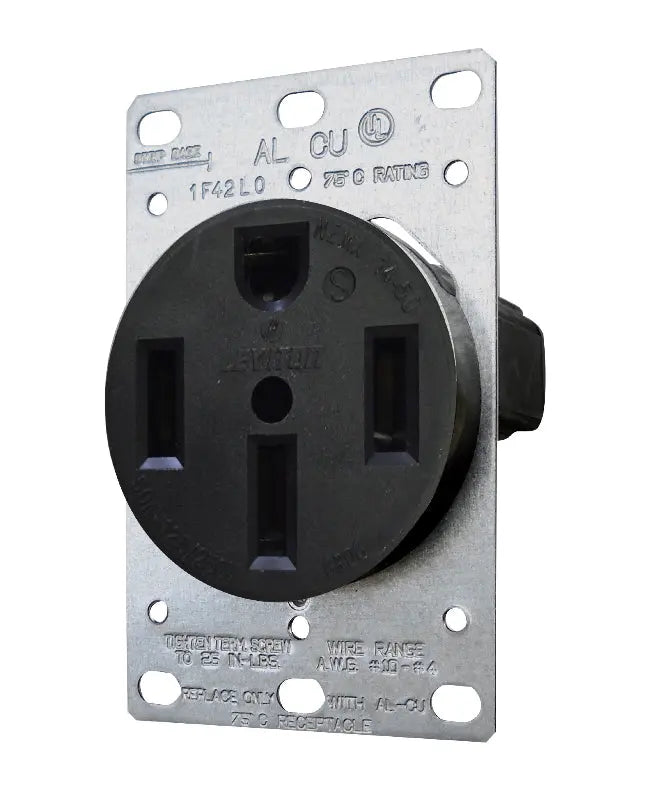 Valterra LLC 50 Amp Receptacle (Part #5850) – Heavy-Duty Electrical Connection for RVs and Trailers
