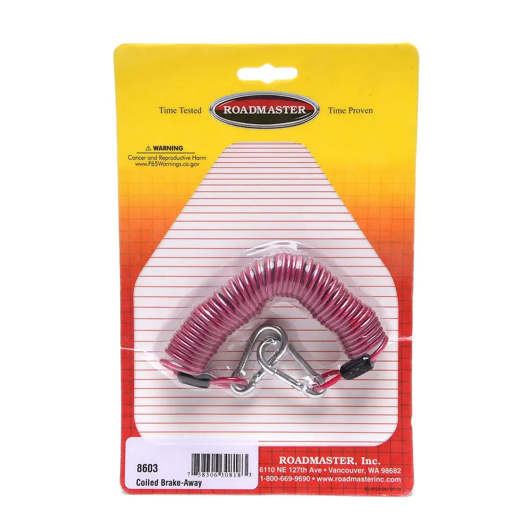 Roadmaster 8603 Breakaway Cable for RV and Trailer Safety
