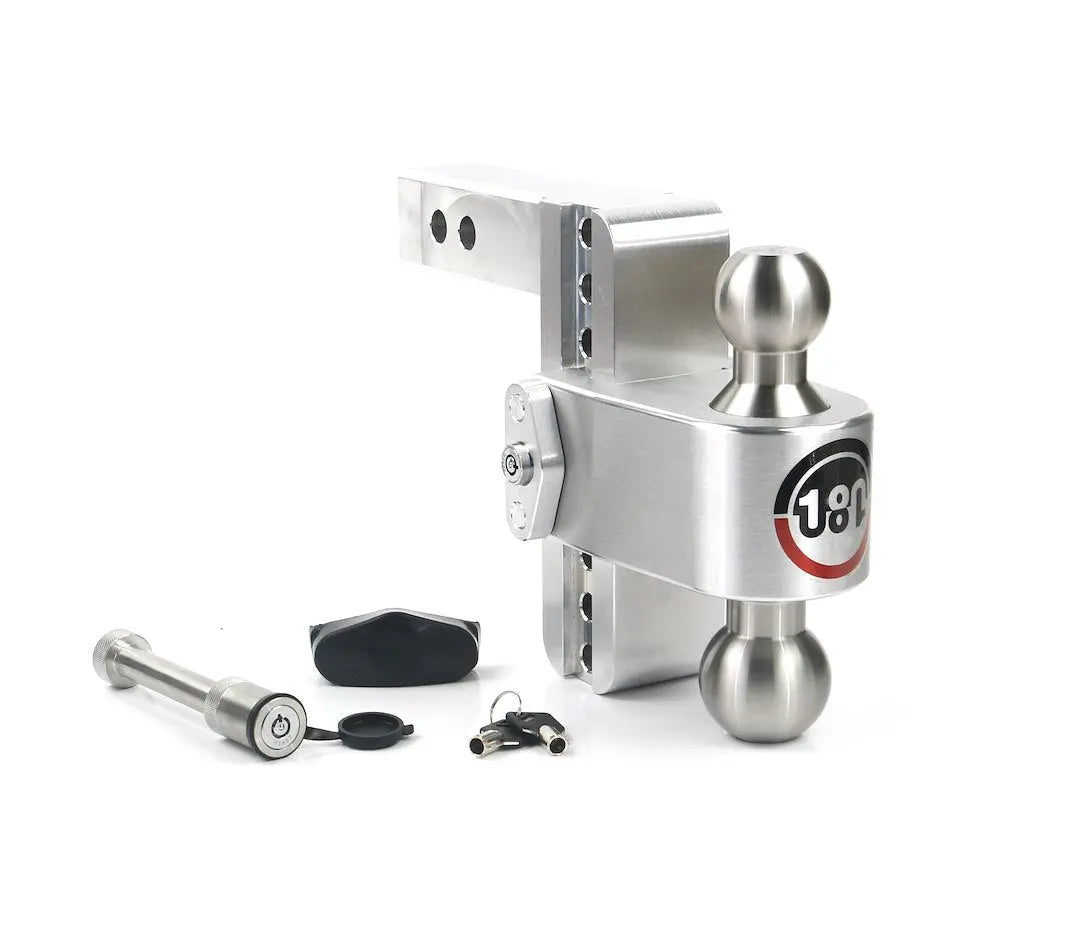 Weigh Safe LTB62KA Turnover Ball 4' Drop Hitch with 2.5' Ball Size