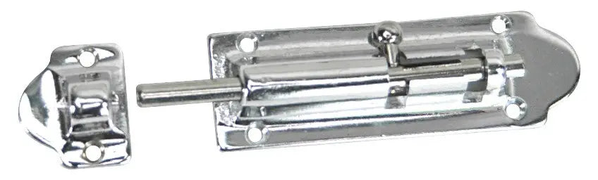 Whitecap Industries C.P. Brass Barrel Bolt, 4-inch - Durable Security Hardware