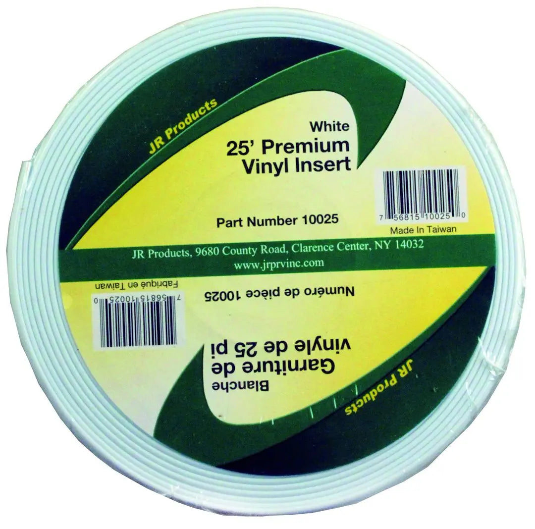 JR Products 25' Vinyl Insert White - Durable Interior Panel for RVs and Trailers