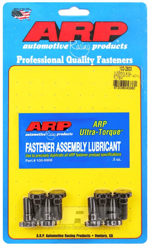 ARP Flywheel Bolt Kit Part Number 1022803 for Automotive Applications