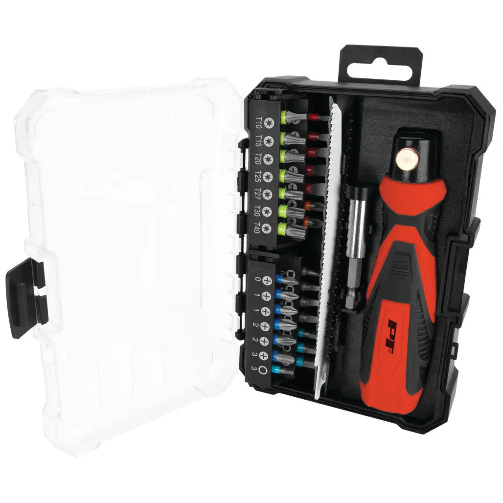 Perform Tool W736 33-Piece Saw and Screwdriver Bit Set for Versatile Tooling