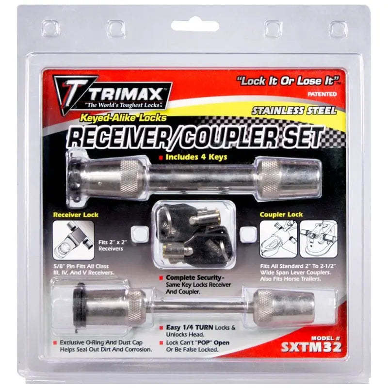 TRIMAX RCVR SS 5/8 & CPLER 2 1/2 - Durable Stainless Steel Receiver and Coupler Set