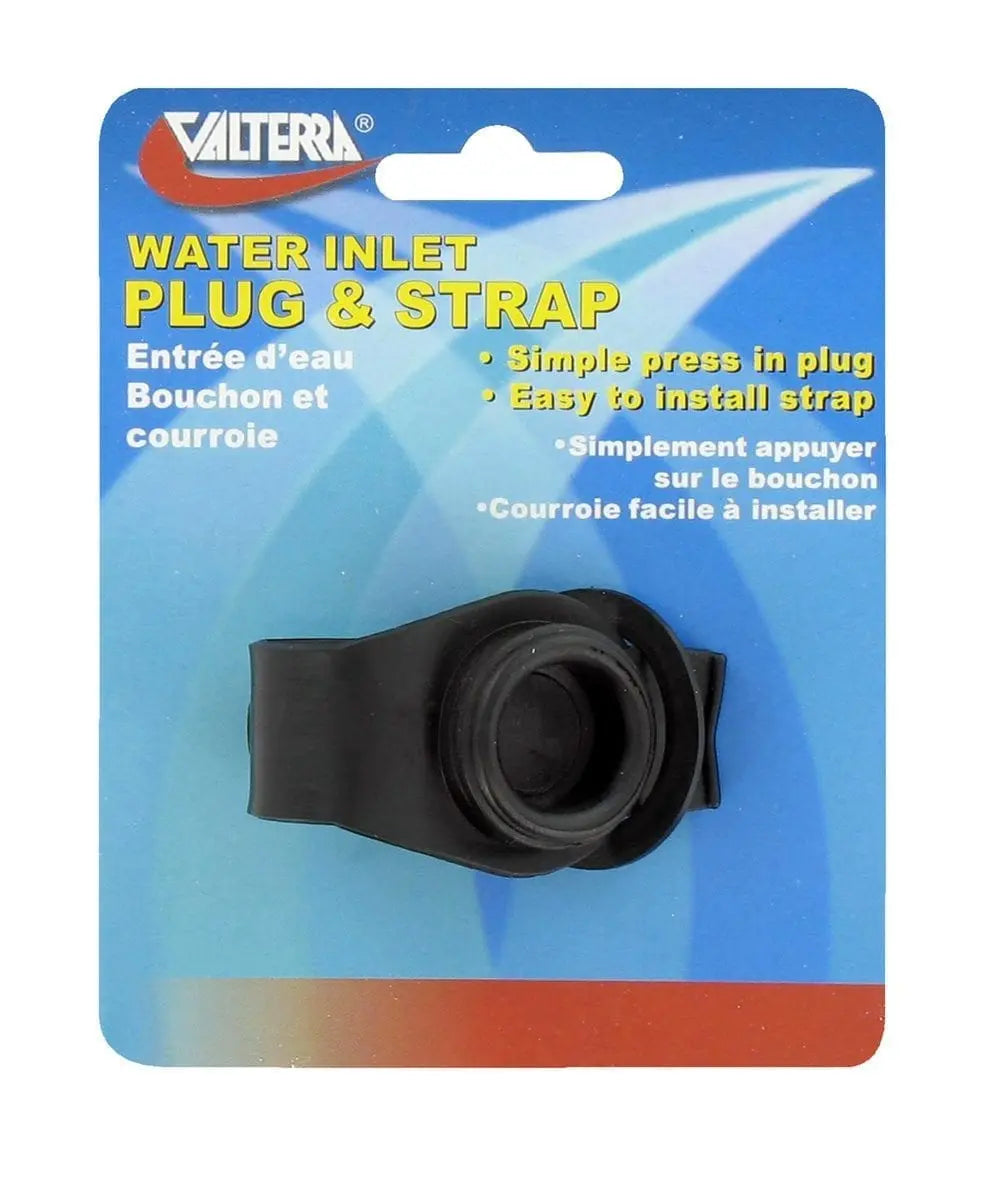 Valterra LLC A0170SBKVP 3/4-Inch Black Plug with Strap