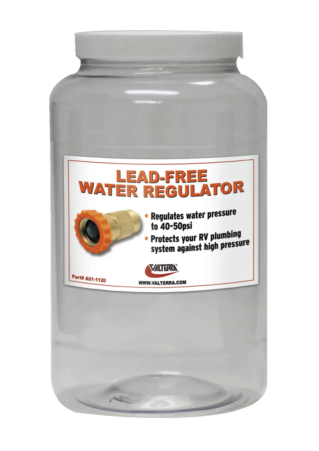Valterra LLC Water Regulator Empty Jar with Label - Part J0112