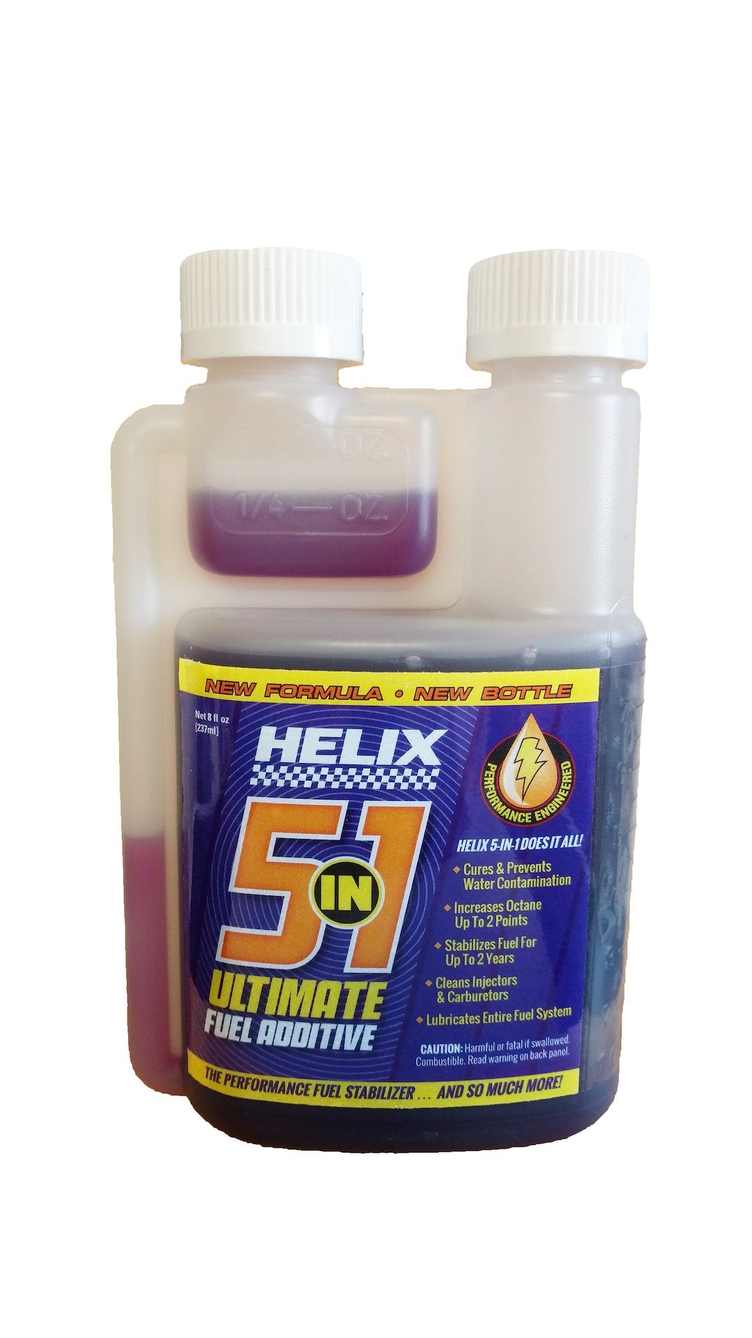HELIX RACING 9111208 5-in-1 Fuel Treatment, 8 oz Bottle