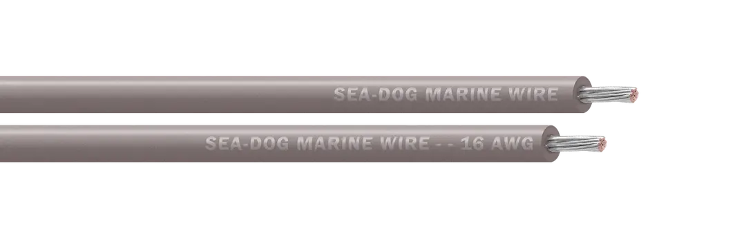 Sea Dog 16 AWG Gray Primary Wire, 100 Feet - Durable Marine Electrical Cable