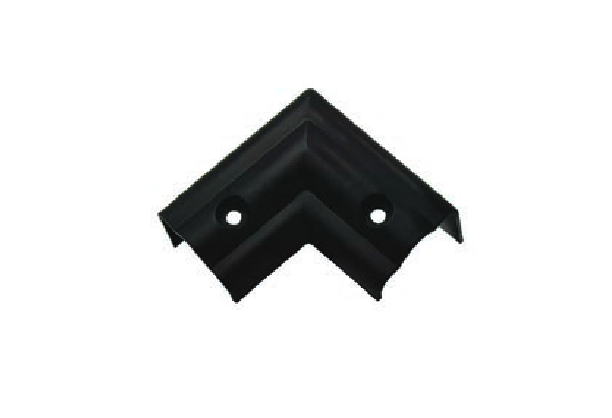 B&B Molders Corner Top Rear Trim Cover in Black, Part Number 94499