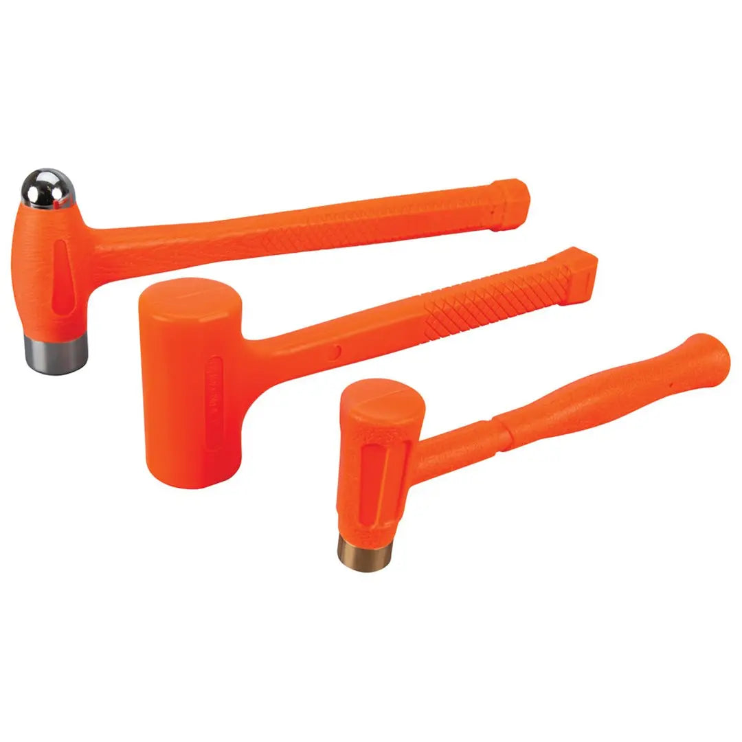 Perform Tool M7234 3-Piece Dead Blow Hammer Set for Professional and DIY Use